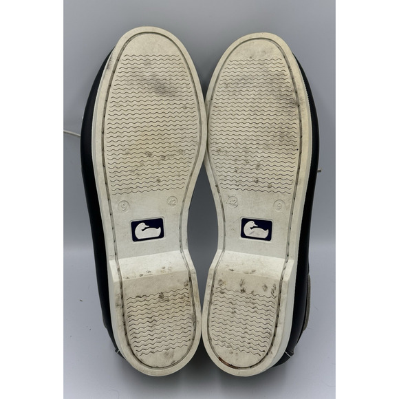 Dooney & Bourke Men's Boat Shoe's Size 9 Navy Leather Deck Moc Toe Portugal - Picture 12 of 13
